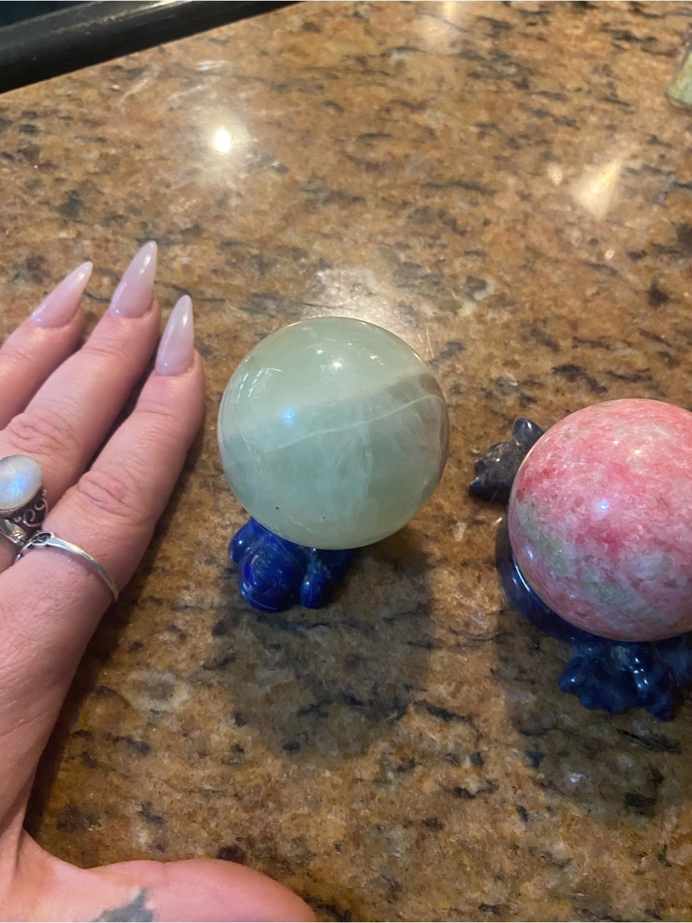 Crystal stone spheres